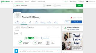 American First Finance Reviews | Glassdoor