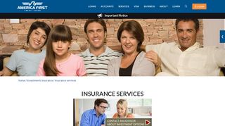 Insurance Services - America First Credit Union