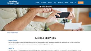 Mobile Services - America First Credit Union