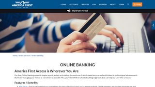 Online Banking - America First Credit Union