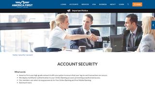 Account Security- America First Credit Union