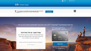 Airline Miles Credit Card - Citi® / AAdvantage® Platinum Select ...