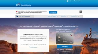 Airline Miles Credit Card - Citi® / AAdvantage® Platinum Select® - Citi ...