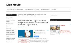 NewJetNet AA Login – Smart Steps for Sam.aa.com American Airlines ...