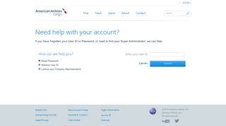 Need help with your account? - American Airlines Cargo - Air Freight ...