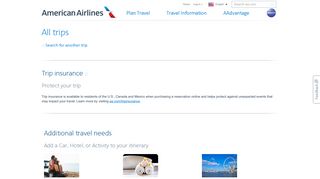 All trips - View your reservations - American Airlines