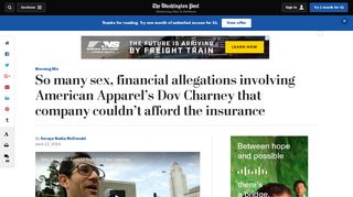 So many sex, financial allegations involving American Apparel's Dov ...