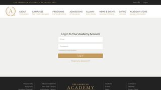 Login - The American Academy of Dramatic Arts
