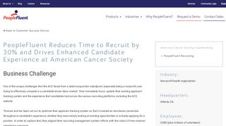 American Cancer Society - PeopleFluent