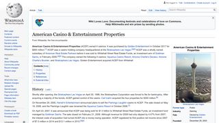 American Casino & Entertainment Properties - Wikipedia