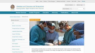 Member Services - American College of Surgeons