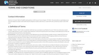 Terms and Conditions - American Consumer Opinion
