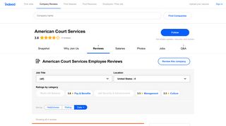 Working at American Court Services: Employee Reviews | Indeed.com