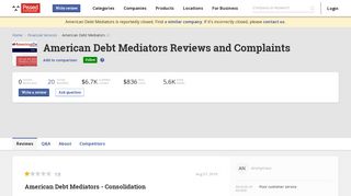 20 American Debt Mediators Reviews and Complaints @ Pissed ...
