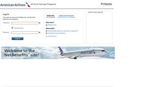 NetBenefits Login Page - American Airlines - Fidelity Investments