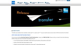 Balance Transfer - American Express