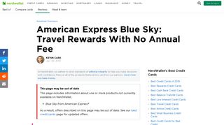 American Express Blue Sky: Better Travel Cards Available - NerdWallet