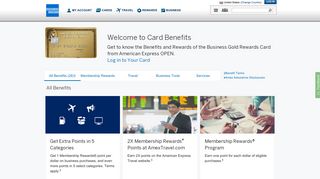 Business Gold Rewards | Card Benefits | American Express