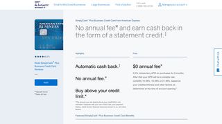 American Express SimplyCash Plus Business Credit Card from Amex ...