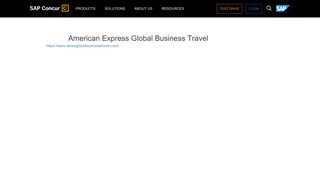American Express Global Business Travel - SAP Concur