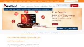 ICICI Bank Coral American Express Credit Card