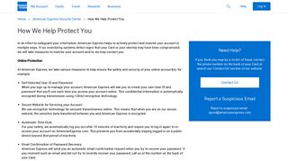 How We Protect You - American Express