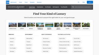 Fine Hotels & Resorts Hotel Finder