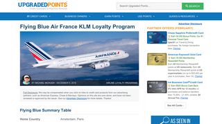 Flying Blue Air France KLM Loyalty Program - The In's & Out's [Guide]