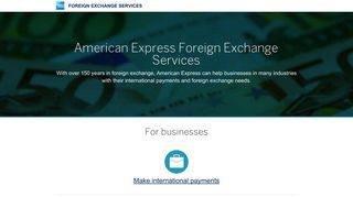 Foreign Exchange (Forex) Payments | American Express FX ...