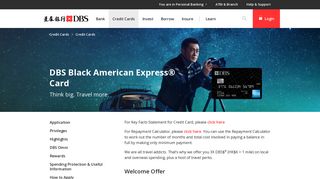 DBS Black American Express® Card | DBS Personal Banking