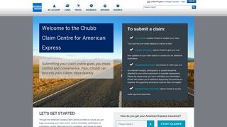 Welcome to the AMEX Claim Centre - Chubb Claims