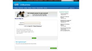 Citibank Business Login - Credit Cards