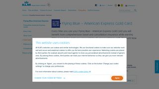 Flying Blue – American Express Gold Card - KLM.com
