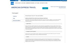 Terms and Conditions | American Express Travel IN