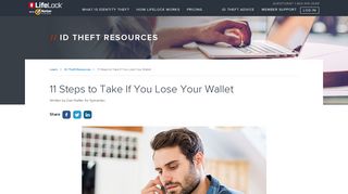 11 Steps to Take If You Lose Your Wallet - LifeLock