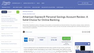 American Express Savings Account and CD Rates in 2019 ...