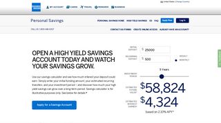High Yield Savings Account | American Express® Personal Savings