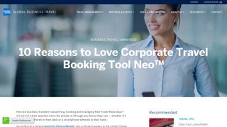 Corporate Travel Booking Tool Neo | American Express Global ...