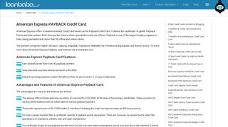 American Express PAYBACK Credit Card Advantages, Eligibility ...