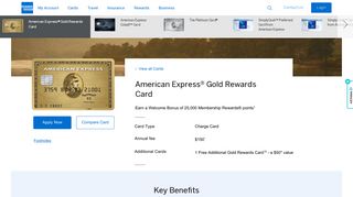 The Gold Rewards Card | American Express Canada