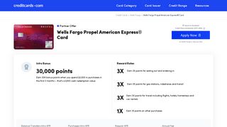 Wells Fargo Propel American Express® Card - Apply Online
