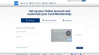 American Express US - Card Registration
