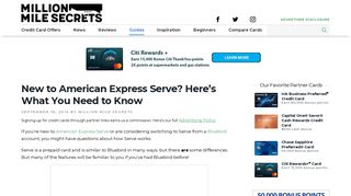 American Express Serve Card | Million Mile Secrets