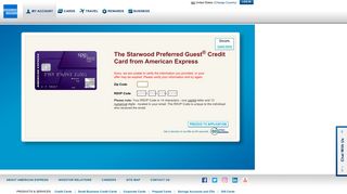 The Starwood Preferred Guest® Credit Card - American Express