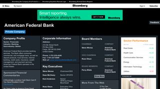 American Federal Bank: Company Profile - Bloomberg