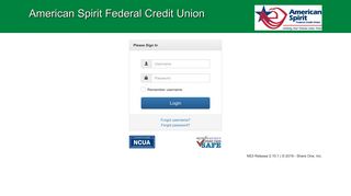 American Spirit Federal Credit Union: Welcome!