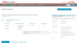 403bCompare - 403(b) Custodial Account Invested in American Funds