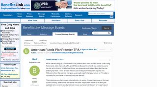 American Funds PlanPremier TPA - Investment Issues (Including Self ...