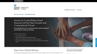 RecordkeeperDirect® | American Funds