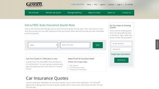 Car Insurance Quote | The General Car Insurance